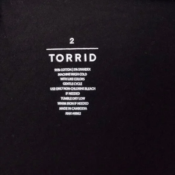 Torrid Black Skirted Leggings Layered Plus Size 2X Stretchy Comfy High Waist - Picture 8 of 14